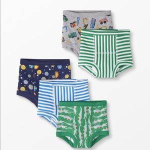 NWT Hanna Andersson Training Unders in Organic Cotton 5 pack, size S